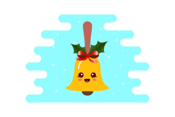 Christmas Bell Cute Kawaii Floral: A Charming Addition to Your Creative Projects