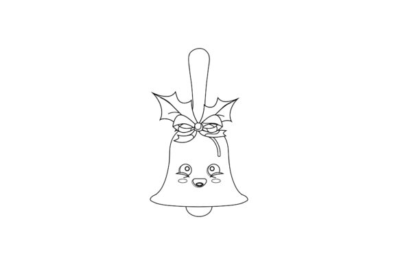 Christmas Bell Cute Kawaii Floral Line