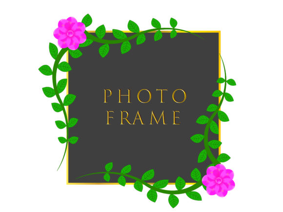 Creeper Leaves Floral Frame: A Versatile Design Asset