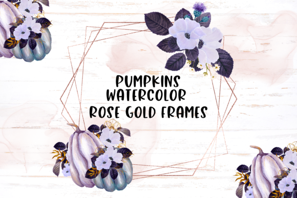 Discover the Charm of Floral Pumpkin-Rose Gold Frames