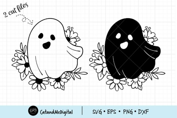 Discover the Versatile Charm of Floral Ghost Svg for Your Creative Projects