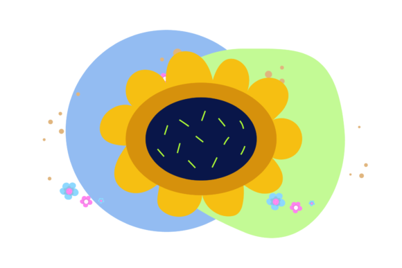 Embrace the Elegance of Floral Sunflower Abstract Style