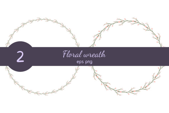 Enhance Your Designs with Floral Wreath and Cherry Blossom