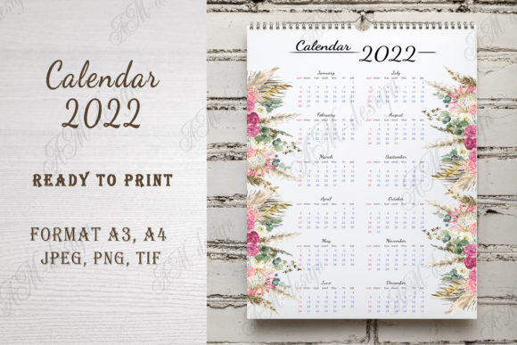 Floral Calendar for 2022: A Beautiful Year in Bloom