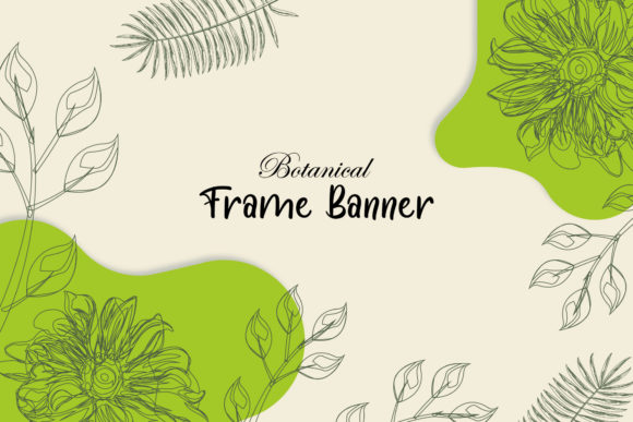 Frame Banner Floral Leaf: A Versatile Design Asset