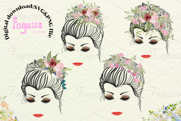 Messy Bunny with Floral Mini Set 2: A Creative and Versatile Digital Asset