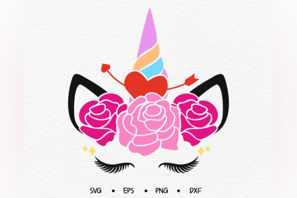 Unlock Creativity with Cute Floral Unicorn Design SVG