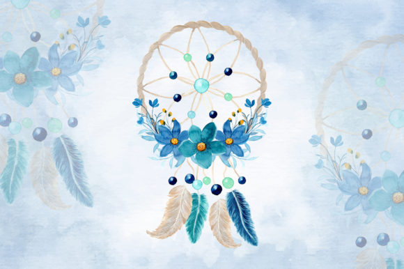 Watercolor Dream Catcher with Floral: A Perfect Blend of Art and Tradition